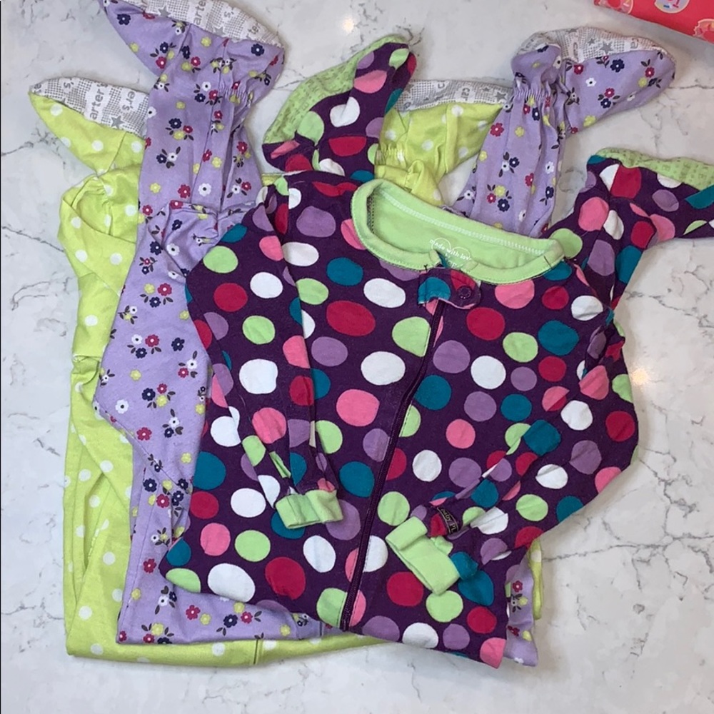 3 24months Zipper Onsies with Feet